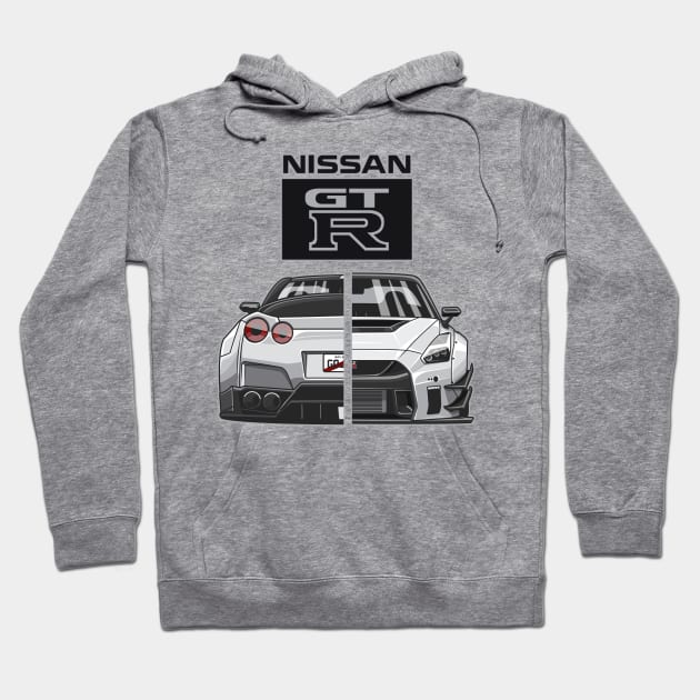 Widebody Nissan Skyline GTR R35 Hoodie by Aiqkids Design